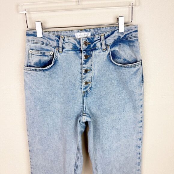 Annie Bing Skinny Jean Denim Button Fly Jeans Size 28 - Picture 2 of 7